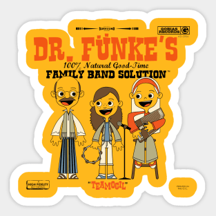 Dr. Fünke's 100% Natural Good-Time Family Band Solution Sticker